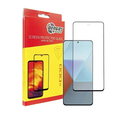 Чохол до мобільного телефона Dengos Kit for Xiaomi Redmi Note 13 5G case + glass (Black) (DG-KM-58)