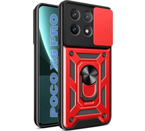 Чохол до мобільного телефона BeCover Military Poco X6 Pro Red (711160)