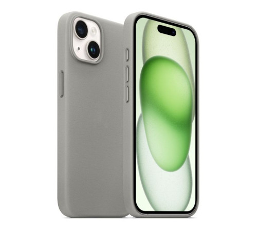 Чохол до мобільного телефона Armorstandart FAKE Leather Case Apple iPhone 15 Grey (ARM76289)