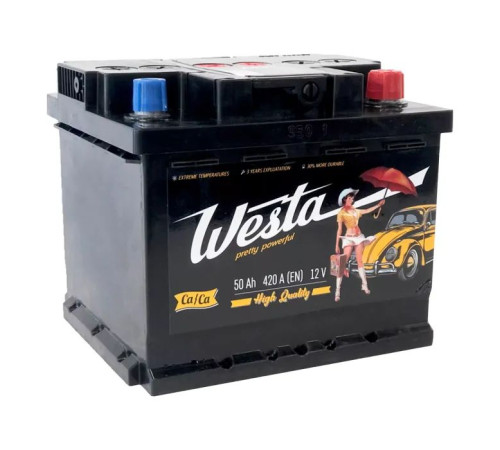 Акумулятор автомобільний Westa 6CT-50 А (1)