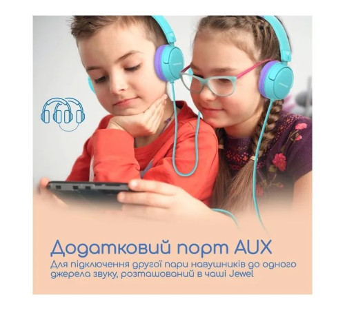 Навушники Promate Jewel Aqua (jewel.aqua)