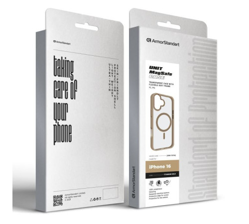 Чохол до мобільного телефона Armorstandart Unit MagSafe Apple iPhone 16 Titanium Gold (ARM78706)