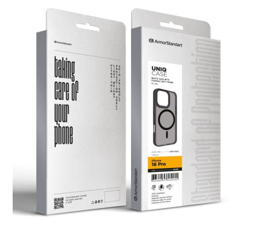 Чохол до мобільного телефона Armorstandart Uniq MagSafe Apple iPhone 16 Pro Black (ARM79505)