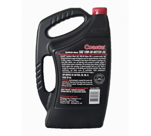 Моторное масло Coastal Synthetic blend 10W-30, 4,73л