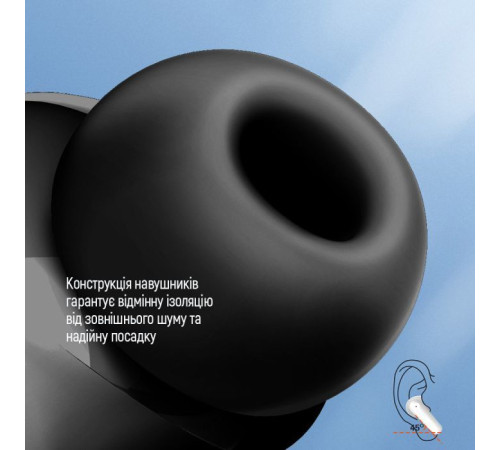 Навушники ColorWay Slim TWS-1 Earbuds Long Life Black (CW-TWS1BK1)