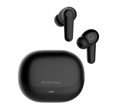 Навушники ColorWay Slim TWS-1 Earbuds Long Life Black (CW-TWS1BK1)
