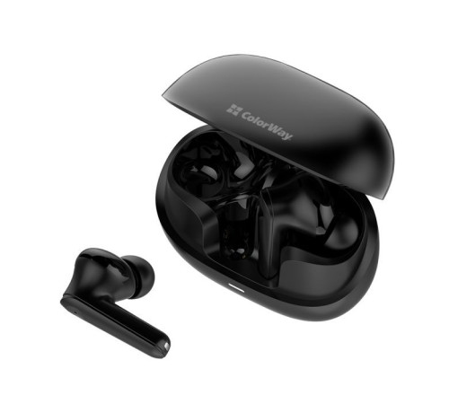Навушники ColorWay Slim TWS-1 Earbuds Long Life Black (CW-TWS1BK1)