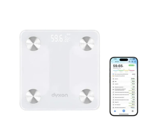 Ваги підлогові DYXON MEGASCALES 200 White (DXNVGMGSCLS200W)