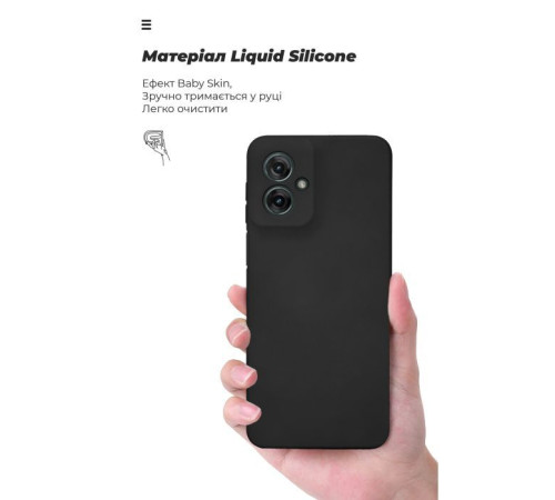 Чохол до мобільного телефона Armorstandart ICON Motorola G55 5G Camera cover Black (ARM81207)