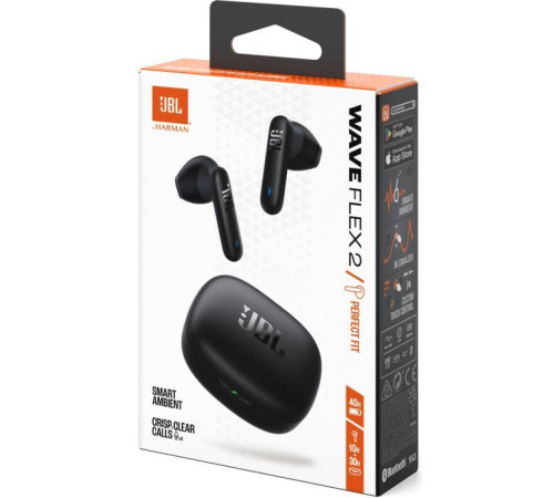 Навушники JBL Wave Flex 2 Black (JBLWFLEX2BLK)