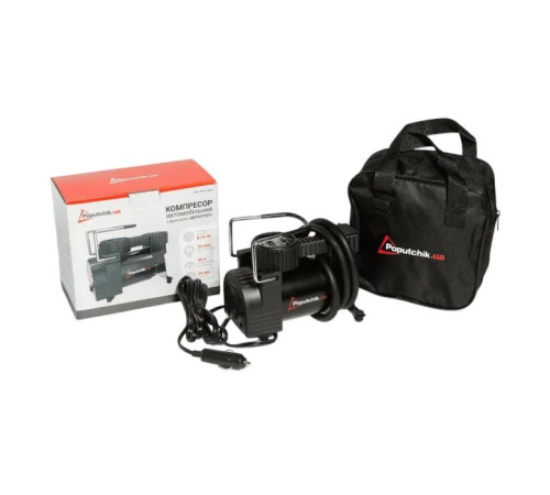 Автомобильный компрессор Poputchik 40л/мин, 10 АО (13-011-IS-D)