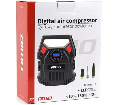 Автомобільний компресор AMiO 12V ACOMP-17 (02642)