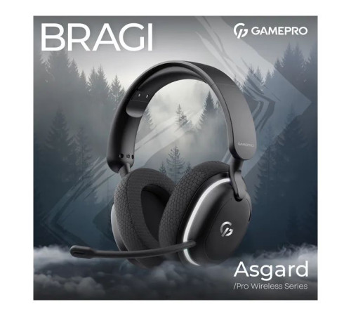 Навушники GamePro Asgard Bragi 7.1 RGB Tri-Mod Black (HSW250B)