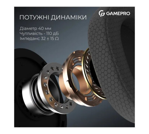 Навушники GamePro Asgard Bragi 7.1 RGB Tri-Mod Black (HSW250B)