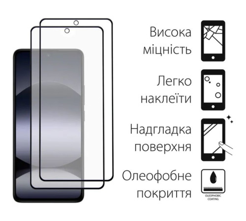 Чохол до мобільного телефона Dengos Kit Xiaomi Redmi Note 14 5G Carbon + 2 pcs glass (Purple) (DG-CTG2P-10)