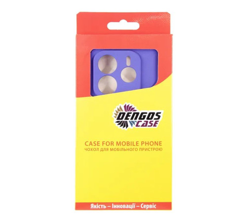 Чохол до мобільного телефона Dengos Kit Xiaomi Redmi Note 14 5G Carbon + 2 pcs glass (Purple) (DG-CTG2P-10)