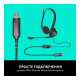 Наушники Logitech PC 960 Stereo Headset USB (981-000100)