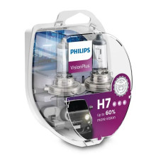 Автолампа Philips H7 VisionPlus, 2шт (12972VPS2)