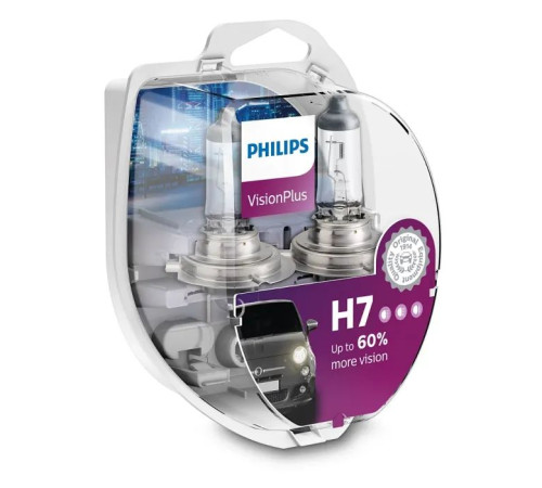 Автолампа Philips H7 VisionPlus, 2шт (12972VPS2)