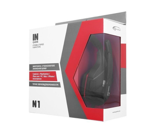 Навушники Gemix N1 Black-Red Gaming