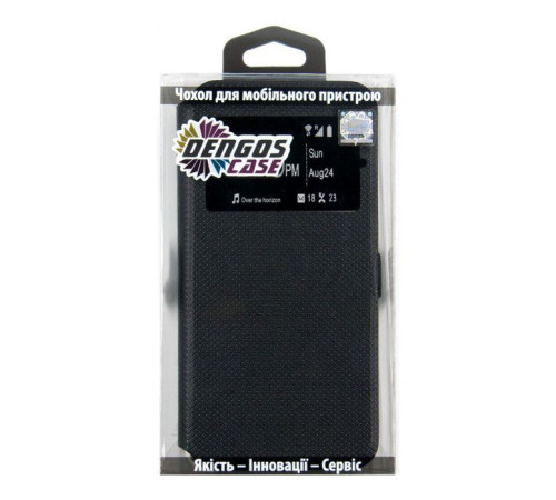 Чохол до мобільного телефона Dengos Flipp-Book Call ID Huawei Y6P, black (DG-SL-BK-265) (DG-SL-BK-265)