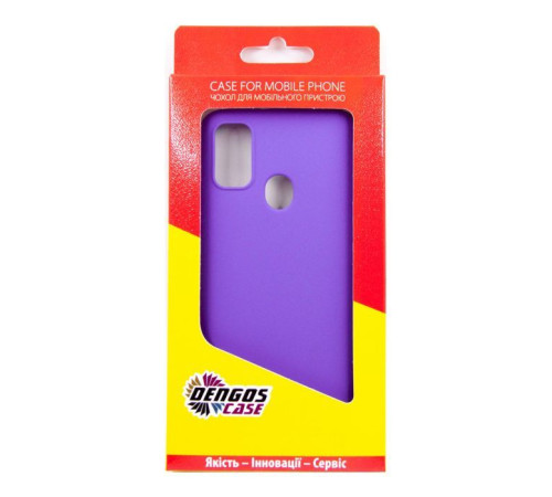 Чохол до мобільного телефона Dengos Carbon Samsung Galaxy M30s, violet (DG-TPU-CRBN-12) (DG-TPU-CRBN-12)