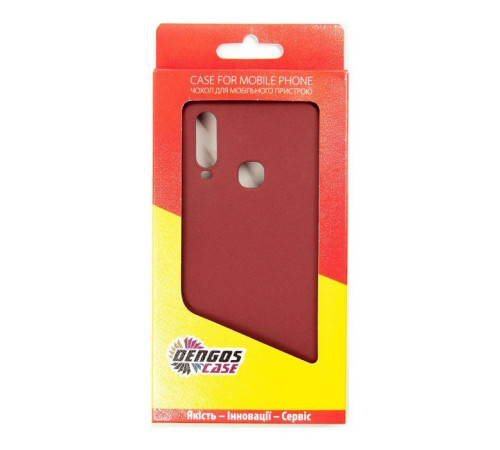 Чохол до мобільного телефона Dengos Carbon Vivo Y15, red (DG-TPU-CRBN-97) (DG-TPU-CRBN-97)