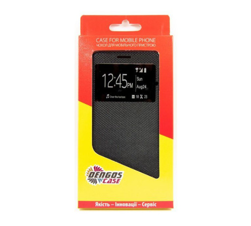 Чохол до мобільного телефона Dengos Flipp-Book Call ID Samsung Galaxy A02s (A025), black (DG-SL-BK-275)