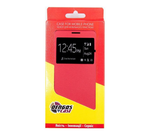 Чохол до мобільного телефона Dengos Flipp-Book Call ID Samsung Galaxy A02 (A022), red (DG-SL-BK-281)