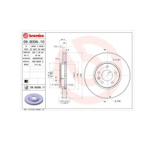 Тормозной диск Brembo 09.B356.11