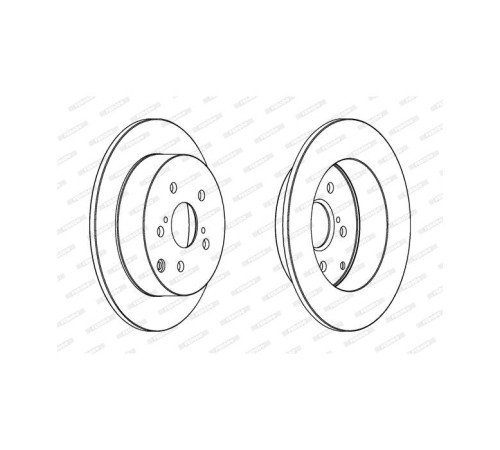 Тормозной диск FERODO DDF1419