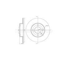 Гальмівний диск METELLI 23-0054