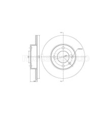 Гальмівний диск METELLI 23-0054