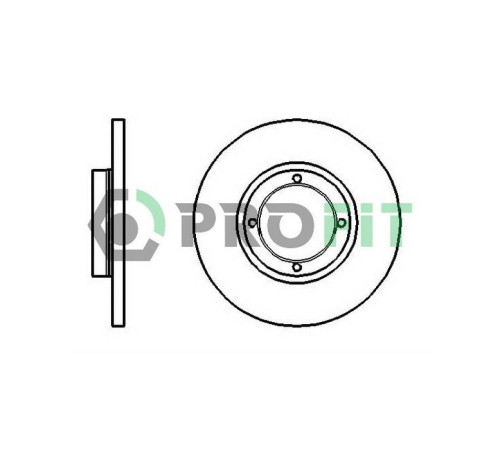 Гальмівний диск Profit 5010-1076