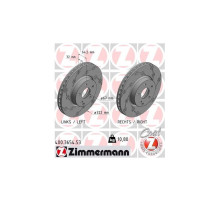 Тормозной диск ZIMMERMANN 400.3654.53
