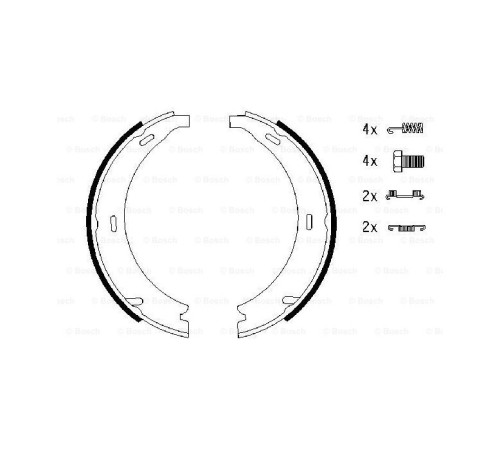 Гальмівні колодки Bosch 0 986 487 543