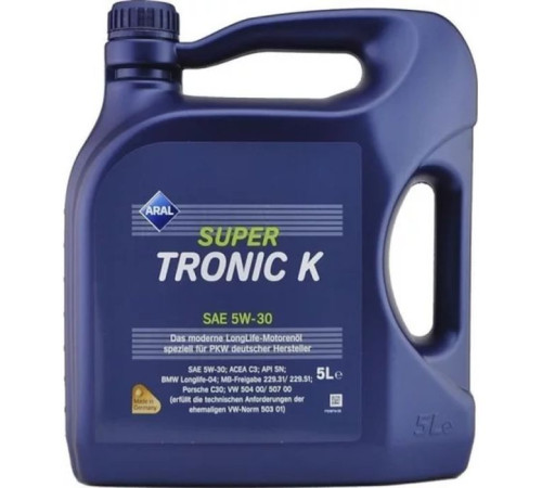 Моторное масло Aral SuperTronic K 5W-30, 5л (73277)