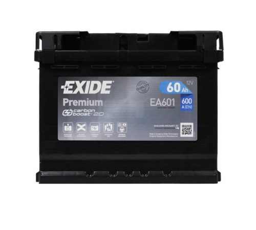 Акумулятор автомобільний EXIDE PREMIUM 60A (EA601)