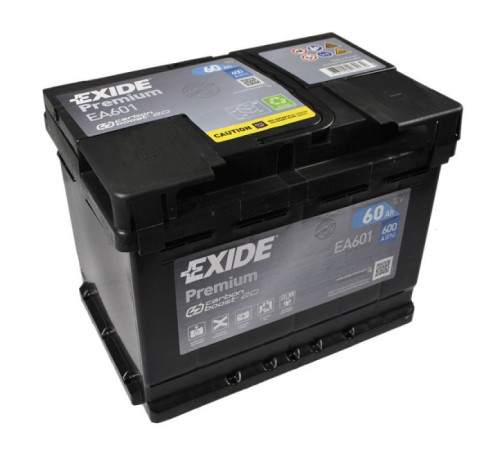 Акумулятор автомобільний EXIDE PREMIUM 60A (EA601)
