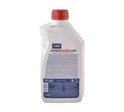 Антифриз Yuko -40 Super G12+ красный 1л (4820070244489)