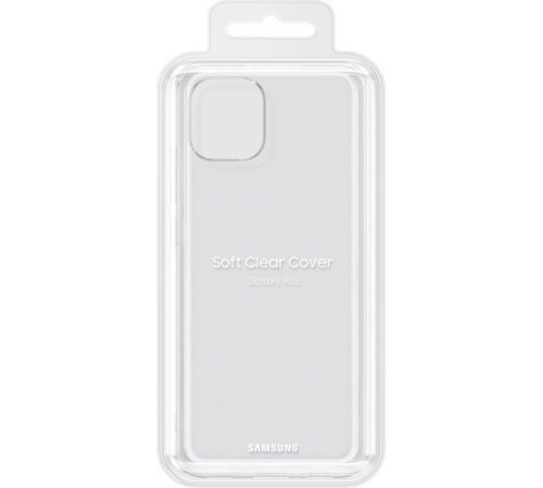 Чохол до мобільного телефона Samsung A03 Soft Clear Cover Transparent (EF-QA035TTEGRU)