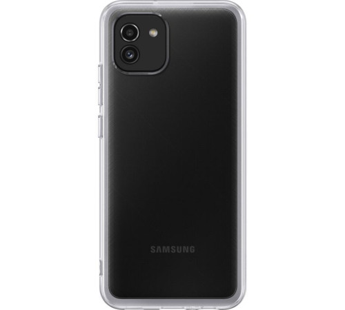 Чохол до мобільного телефона Samsung A03 Soft Clear Cover Transparent (EF-QA035TTEGRU)