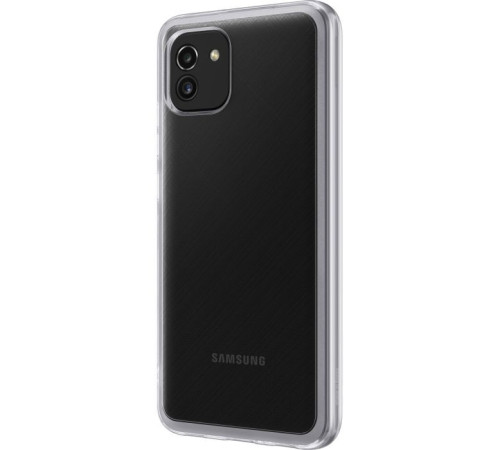 Чохол до мобільного телефона Samsung A03 Soft Clear Cover Transparent (EF-QA035TTEGRU)