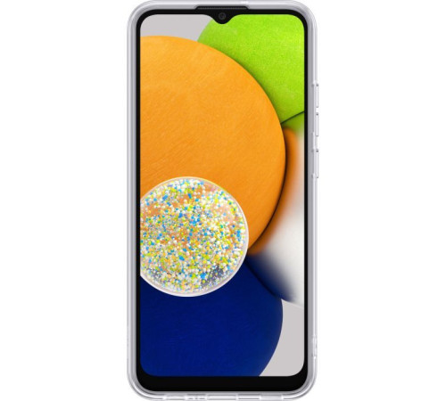 Чохол до мобільного телефона Samsung A03 Soft Clear Cover Transparent (EF-QA035TTEGRU)