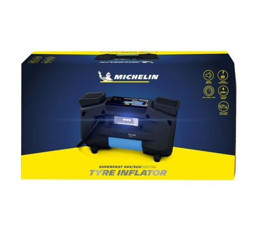 Автомобільний компресор Michelin Надшвидкий цифровий насос для накачування шин 4х4 (73676)