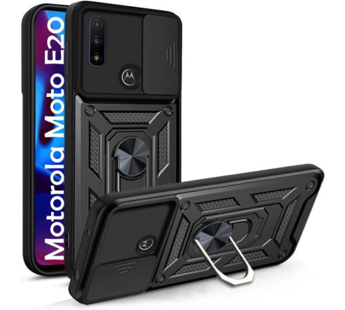 Чохол до мобільного телефона BeCover Military Motorola Moto E20 Black (707400)
