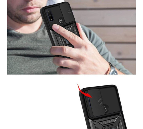 Чохол до мобільного телефона BeCover Military Motorola Moto E20 Black (707400)