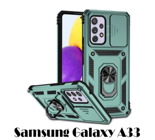 Чохол до мобільного телефона BeCover Military Samsung Galaxy A33 SM-A336 Dark Green (707386)