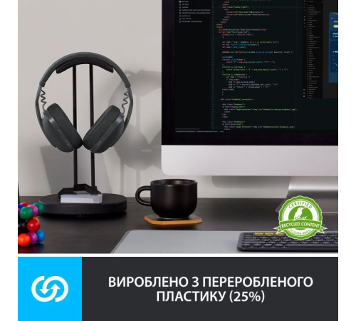 Навушники Logitech Zone Vibe 100 Wireless Graphite (981-001213)