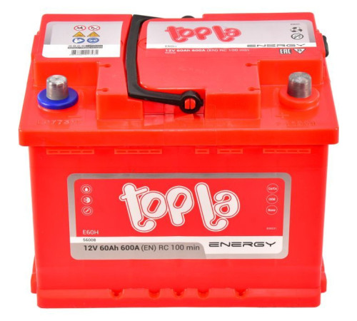 Акумулятор автомобільний Topla 60 Ah/12V Energy Euro (108 060)